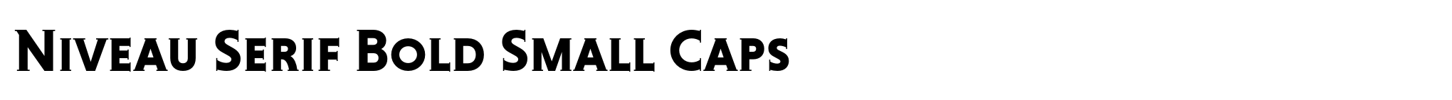 Niveau Serif Bold Small Caps image